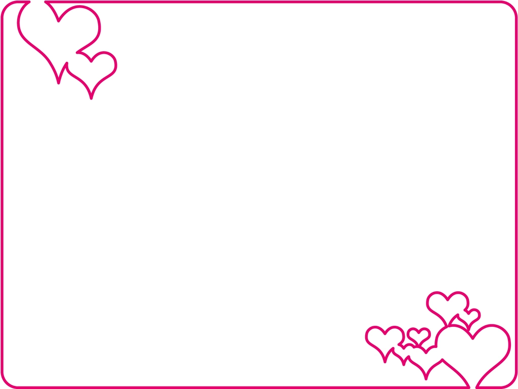 3種類のハートとキラキラの飾り枠のイラストとベクター | 3