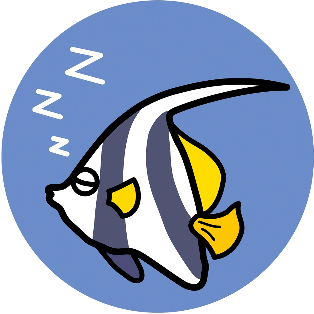 4種類のハタタテダイのイラストとベクター | 眠る