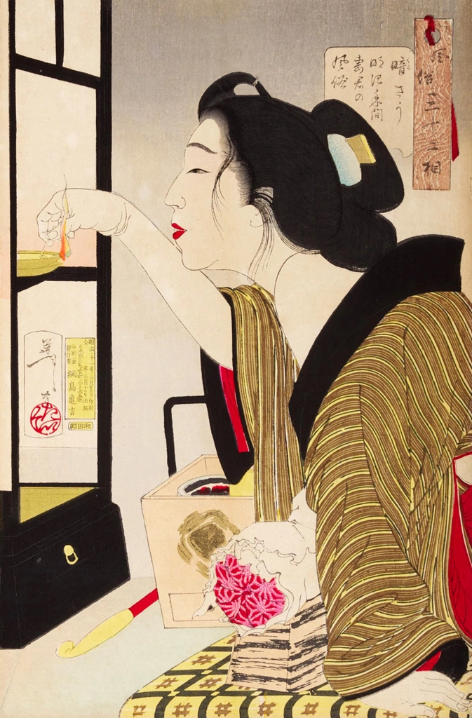 「風俗三十二相 暗さう 明治年間妻君の風俗」 月岡芳年 （1888年） | 3