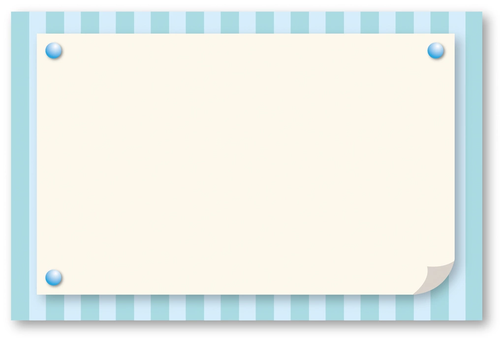 5種類のストライプ柄のフレームのイラストとベクター | 水色