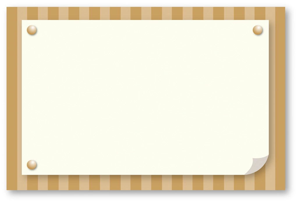 5種類のストライプ柄のフレームのイラストとベクター | 茶色