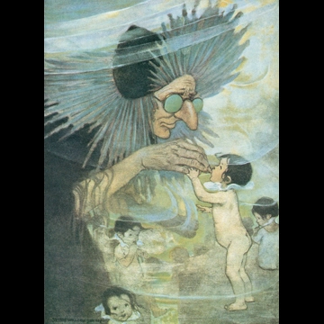 「水の子どもたち 挿絵 #9 （夫人ビダンバイアズユディドと水の赤ちゃんたち）」 ジェシー・ウィルコックス・スミス