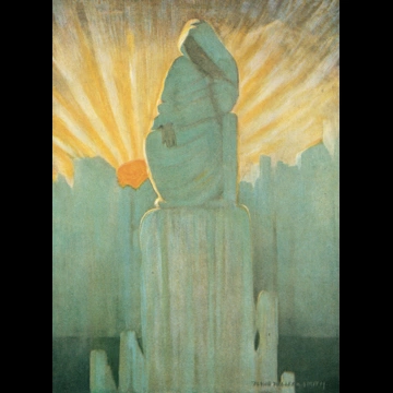 「水の子どもたち 挿絵 #11 （老婦人）」 ジェシー・ウィルコックス・スミス