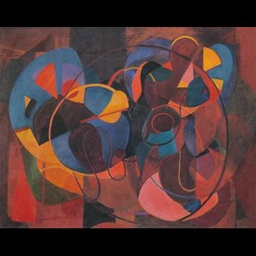 「労働」 瑛九 （1946年）