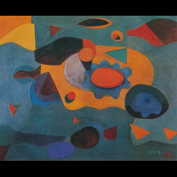 「湖」 瑛九 （1946-47年）