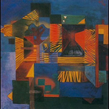 「建物」 瑛九 （1948年）