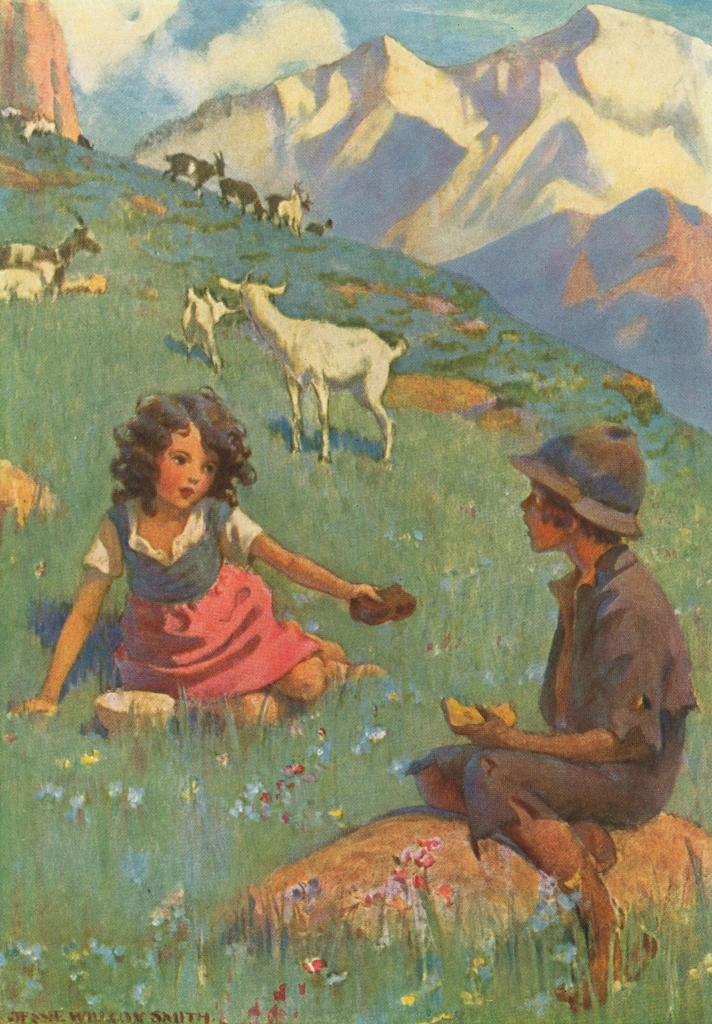 「アルプスの少女ハイジ 挿絵 #2 （たくさん持っているからあげるよ。）」 ジェシー・ウィルコックス・スミス | 1