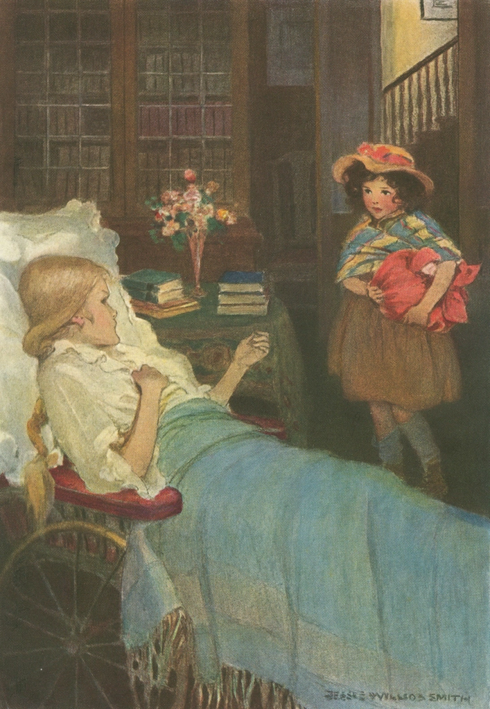 「アルプスの少女ハイジ 挿絵 #4 （私はハイジ以外呼んだことないの。）」 ジェシー・ウィルコックス・スミス | 1