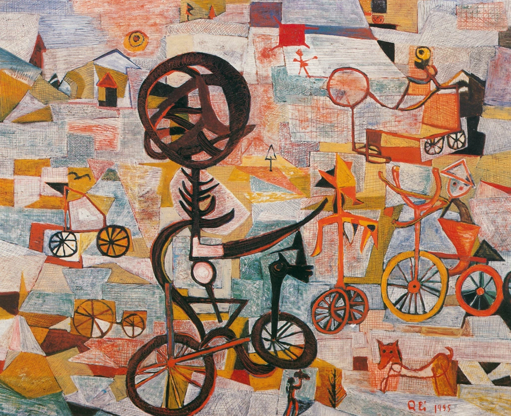 「夜通し歩き続けた朝」 瑛九 （1955年） | みづゑ 891号 1979年6月より