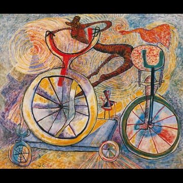 「曲乗り」 瑛九 （1956年）