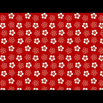 5種類の梅小紋柄の背景イラストとベクター