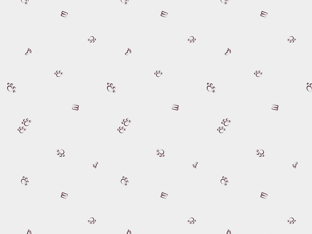 5種類の足跡柄の背景イラストとベクター | 黒色と白色