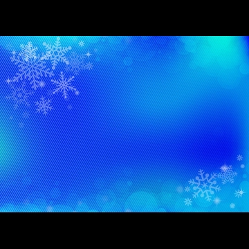 5種類の光の玉ボケと雪の結晶の背景イラストとベクター