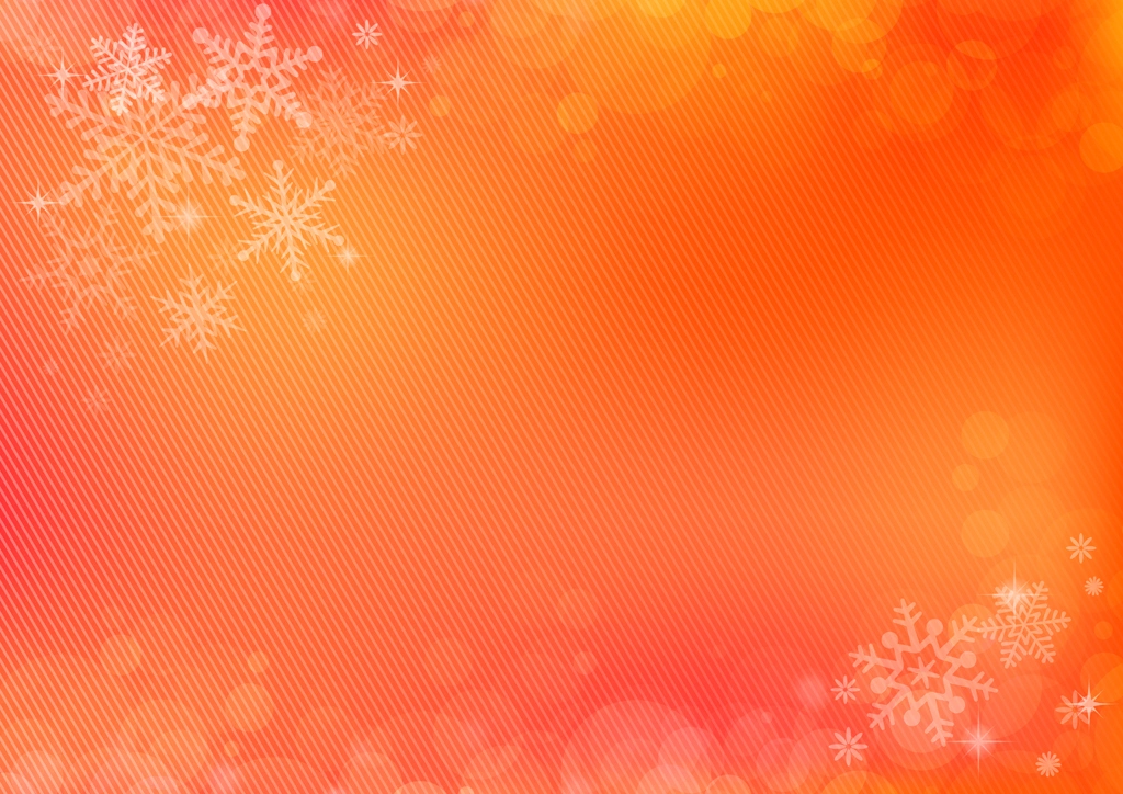 5種類の光の玉ボケと雪の結晶の背景イラストとベクター | 赤色