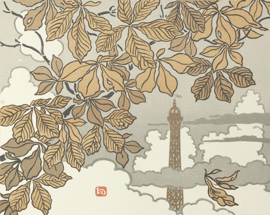 「エッフェル塔三十六景 扉絵」 アンリ・リヴィエール （1902年） | 4