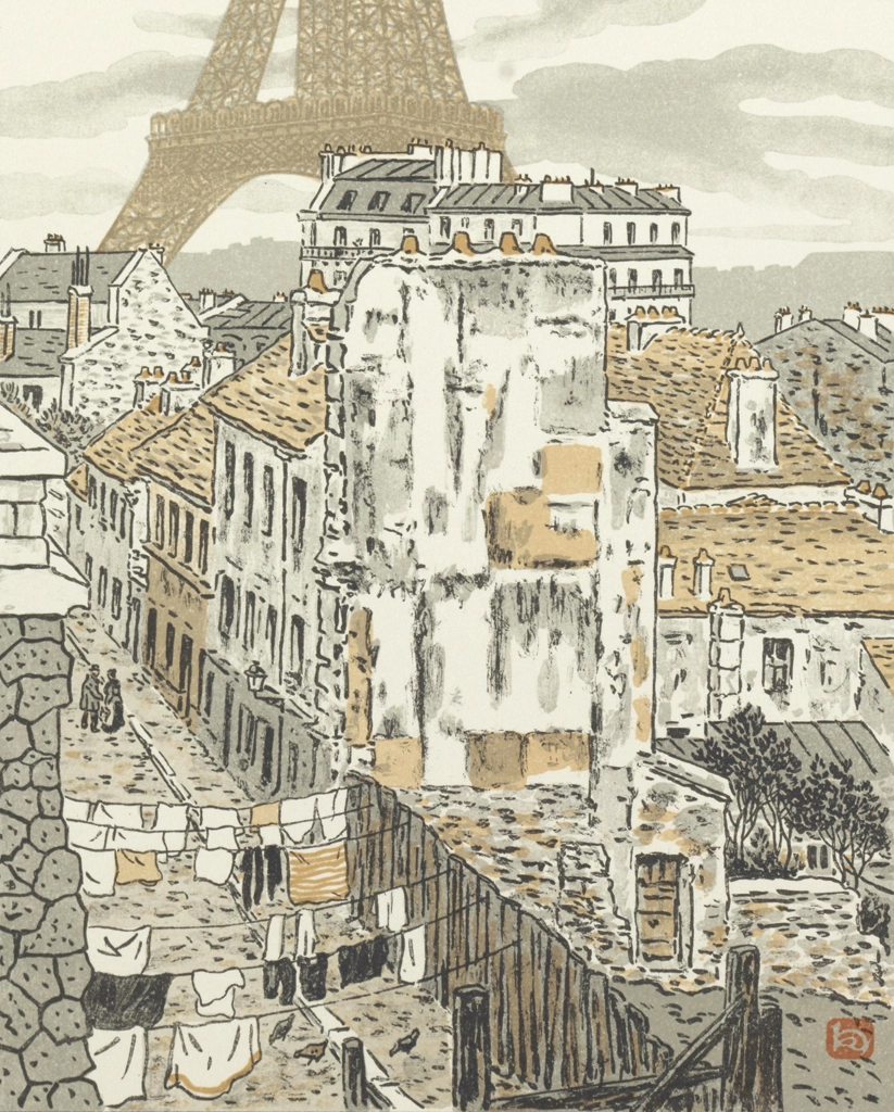 「エッフェル塔三十六景 ベートーベン通り」 アンリ・リヴィエール （1902年） | 2