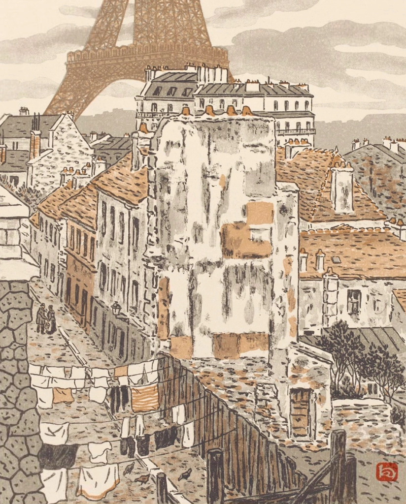 「エッフェル塔三十六景 ベートーベン通り」 アンリ・リヴィエール （1902年） | 3