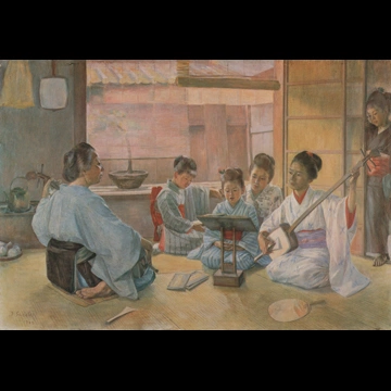 「稽古」 白滝幾之助 （1897年）