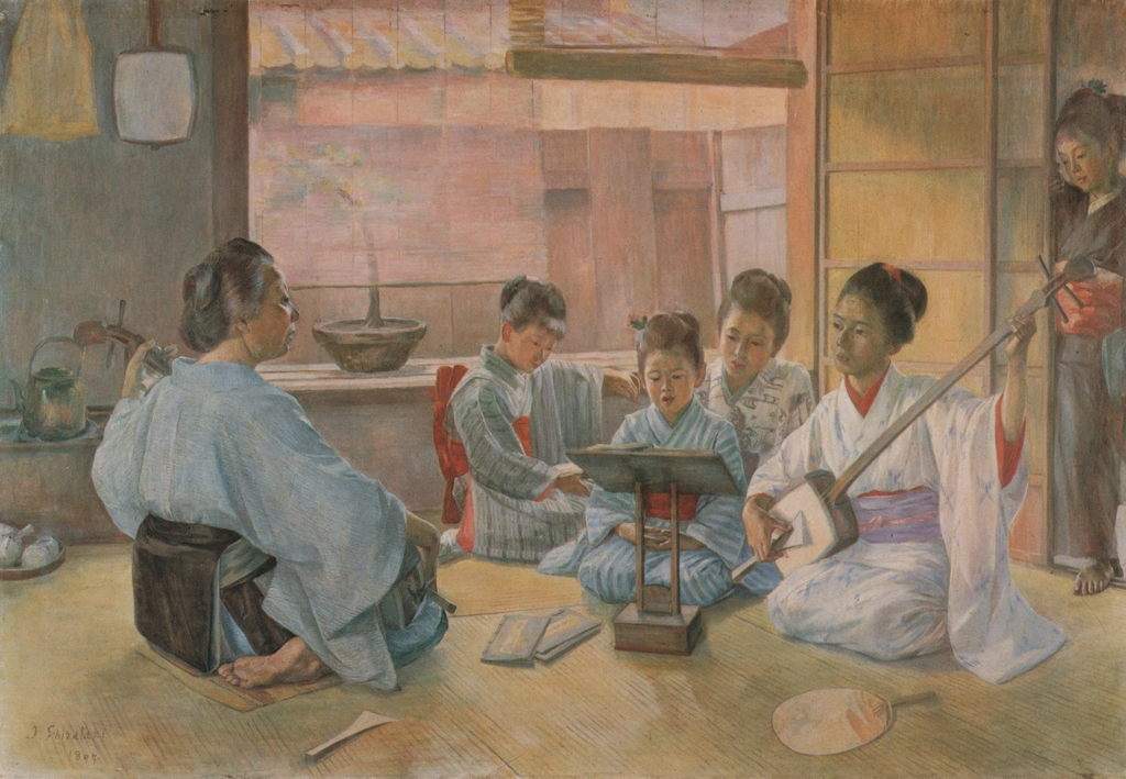 「稽古」 白滝幾之助 （1897年） | みづゑ 891号 1979年6月より