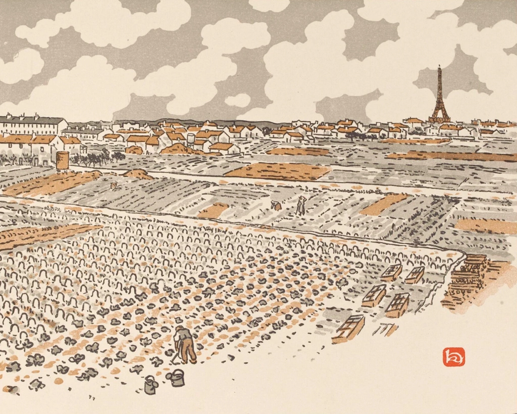 「エッフェル塔三十六景 グルネルの菜園より」 アンリ・リヴィエール （1902年） | 3