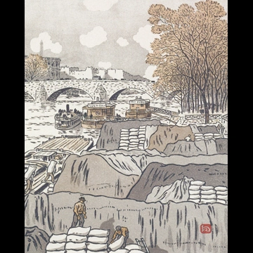 「エッフェル塔三十六景 サン・ペール橋より」 アンリ・リヴィエール （1902年）