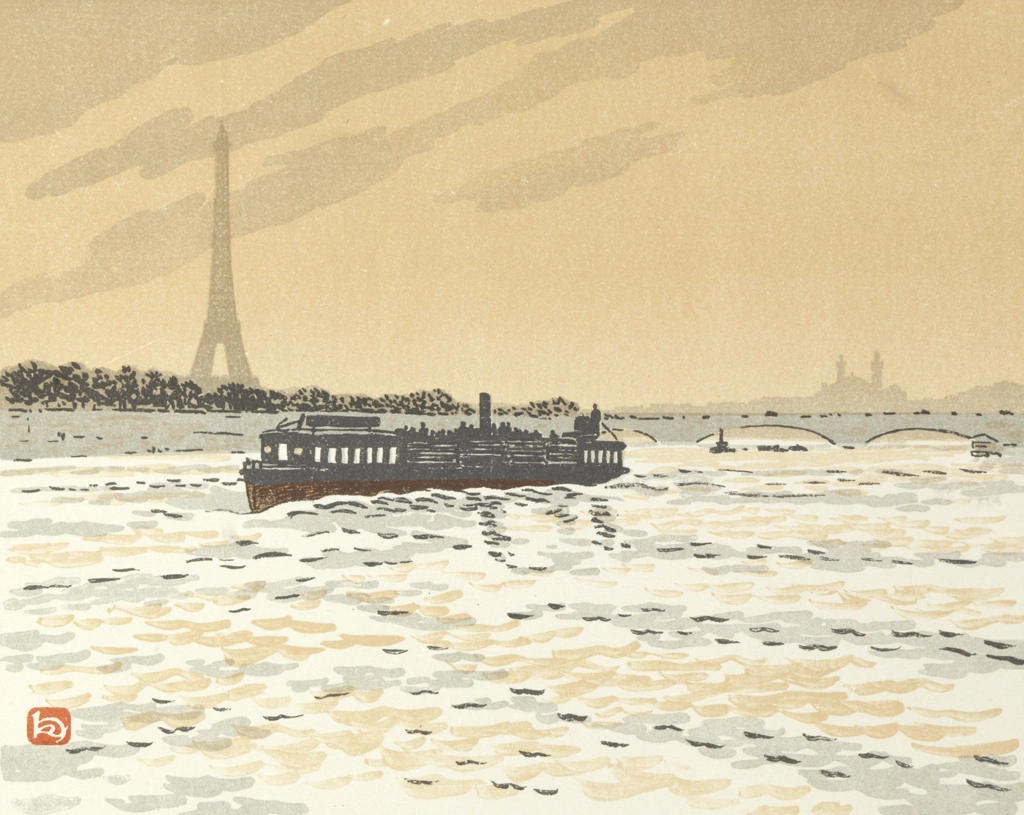 「エッフェル塔三十六景 コンフェランス河岸より」 アンリ・リヴィエール （1902年） | 3