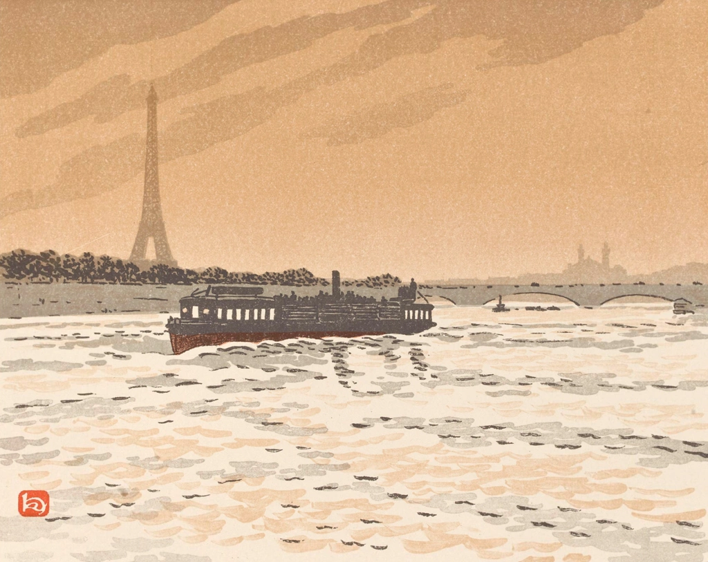 「エッフェル塔三十六景 コンフェランス河岸より」 アンリ・リヴィエール （1902年） | 4