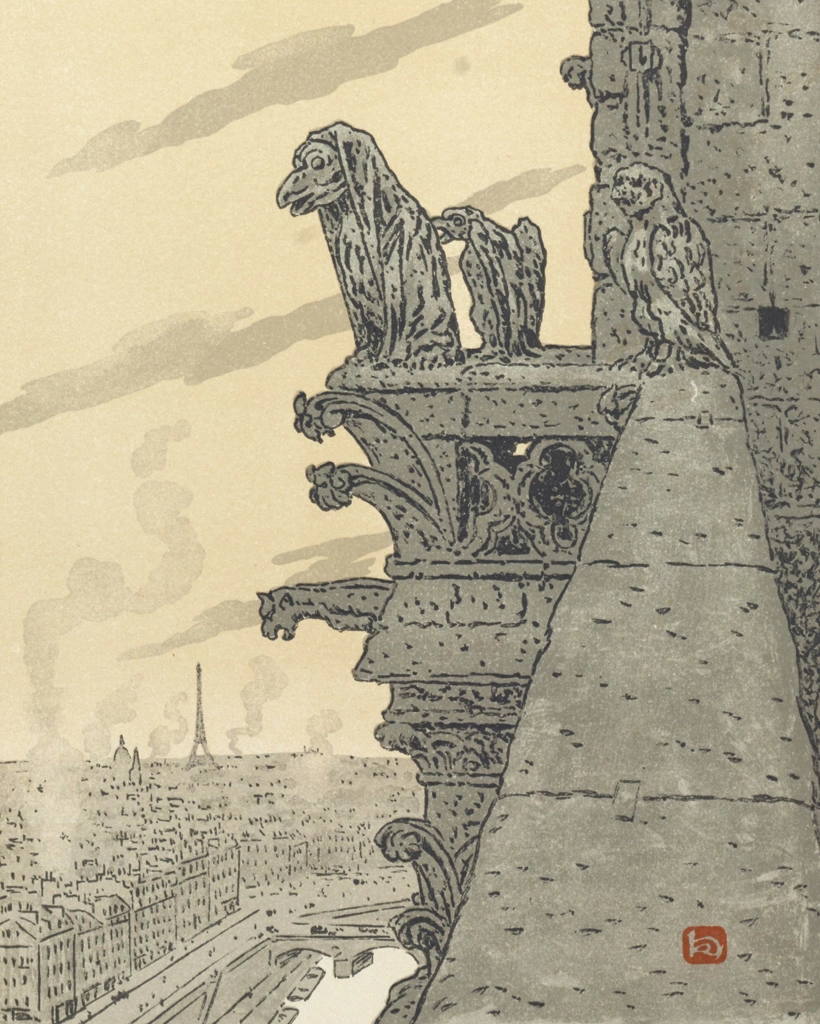 「エッフェル塔三十六景 ノートル・ダム大聖堂より」 アンリ・リヴィエール （1902年） | 3