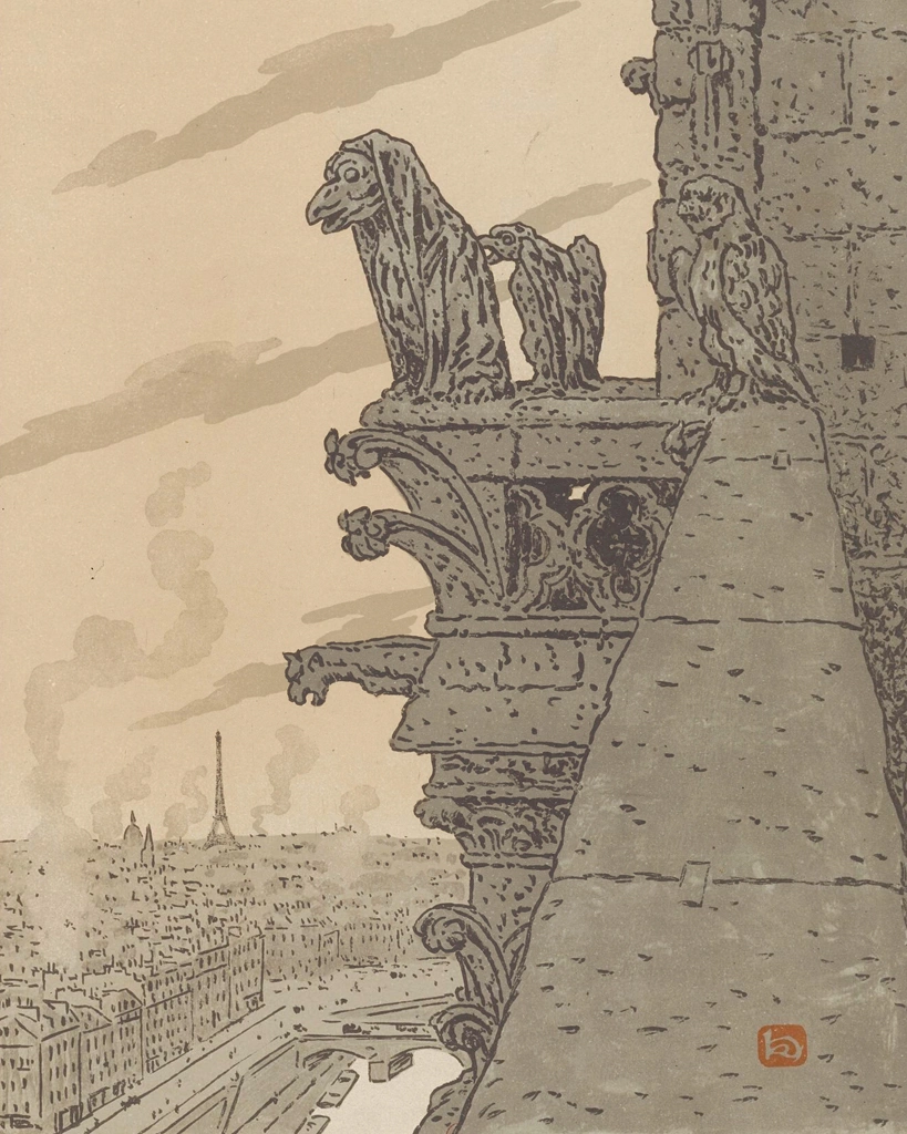 「エッフェル塔三十六景 ノートル・ダム大聖堂より」 アンリ・リヴィエール （1902年） | 4