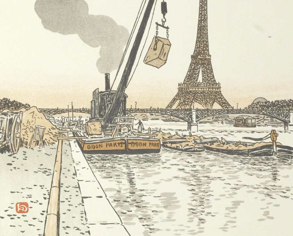 「エッフェル塔三十六景 パッシー河岸より」 アンリ・リヴィエール （1902年） | 2