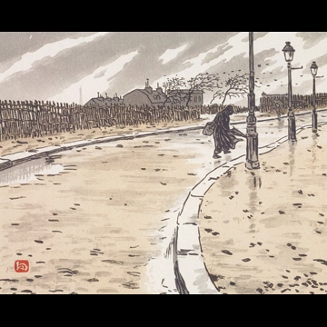 「エッフェル塔三十六景 ラマルク通りより」 アンリ・リヴィエール （1902年）