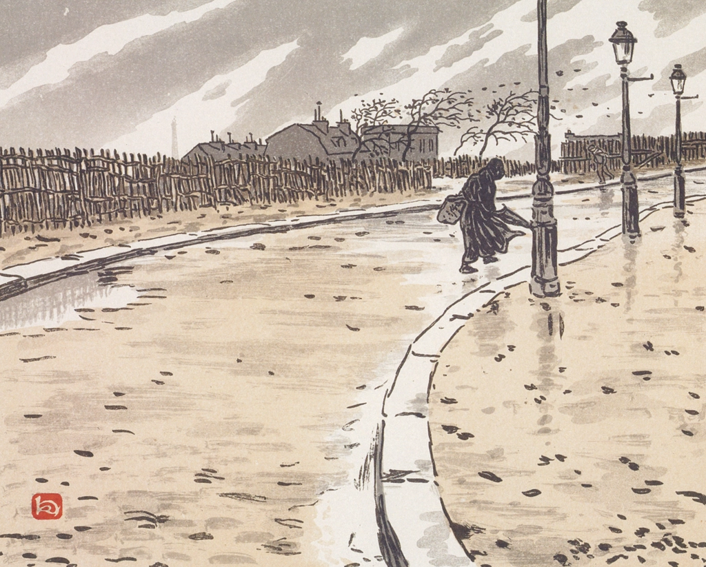 「エッフェル塔三十六景 ラマルク通りより」 アンリ・リヴィエール （1902年） | エッフェル塔三十六景より