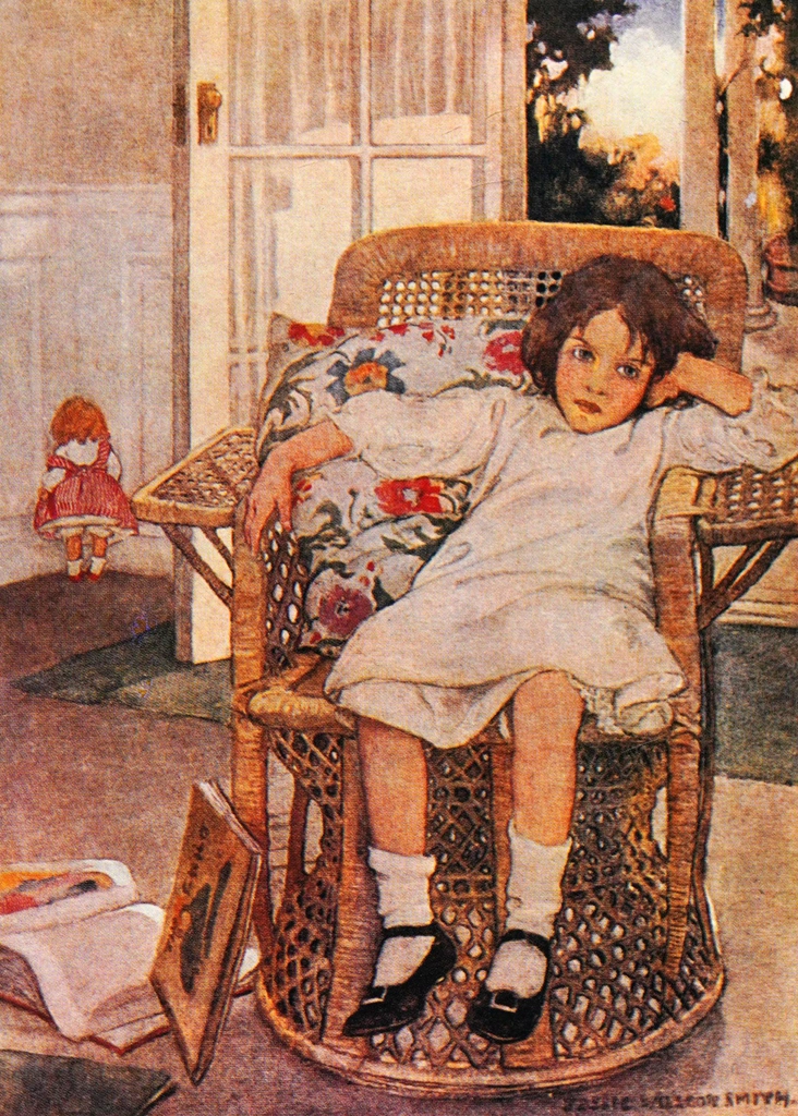 「Dream Blocks 挿絵 #3 （罰）」 ジェシー・ウィルコックス・スミス | The Subject Was Children: The Art of Jessie Willcox Smithより
