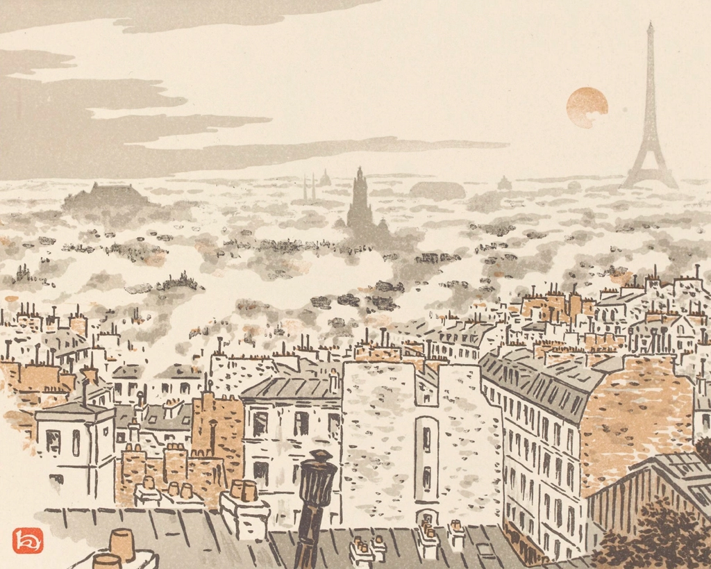 「エッフェル塔三十六景 アベス通りより」 アンリ・リヴィエール （1902年） | 3