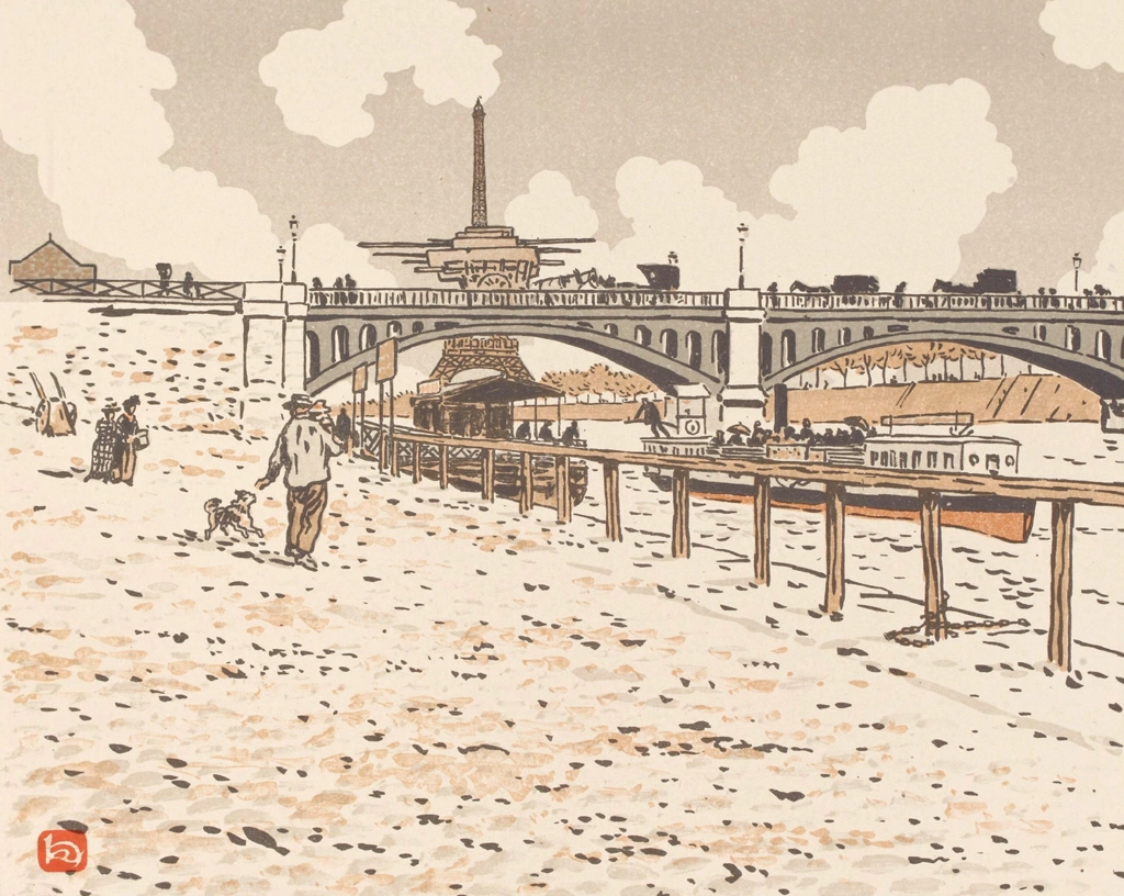 「エッフェル塔三十六景 グルネル橋より」 アンリ・リヴィエール （1902年） | 3