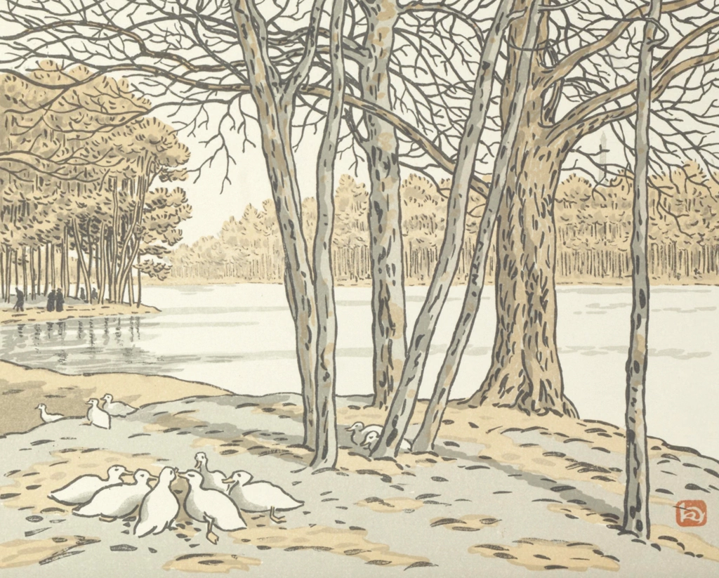 「エッフェル塔三十六景 ブローニュの森より」 アンリ・リヴィエール （1902年） | 2