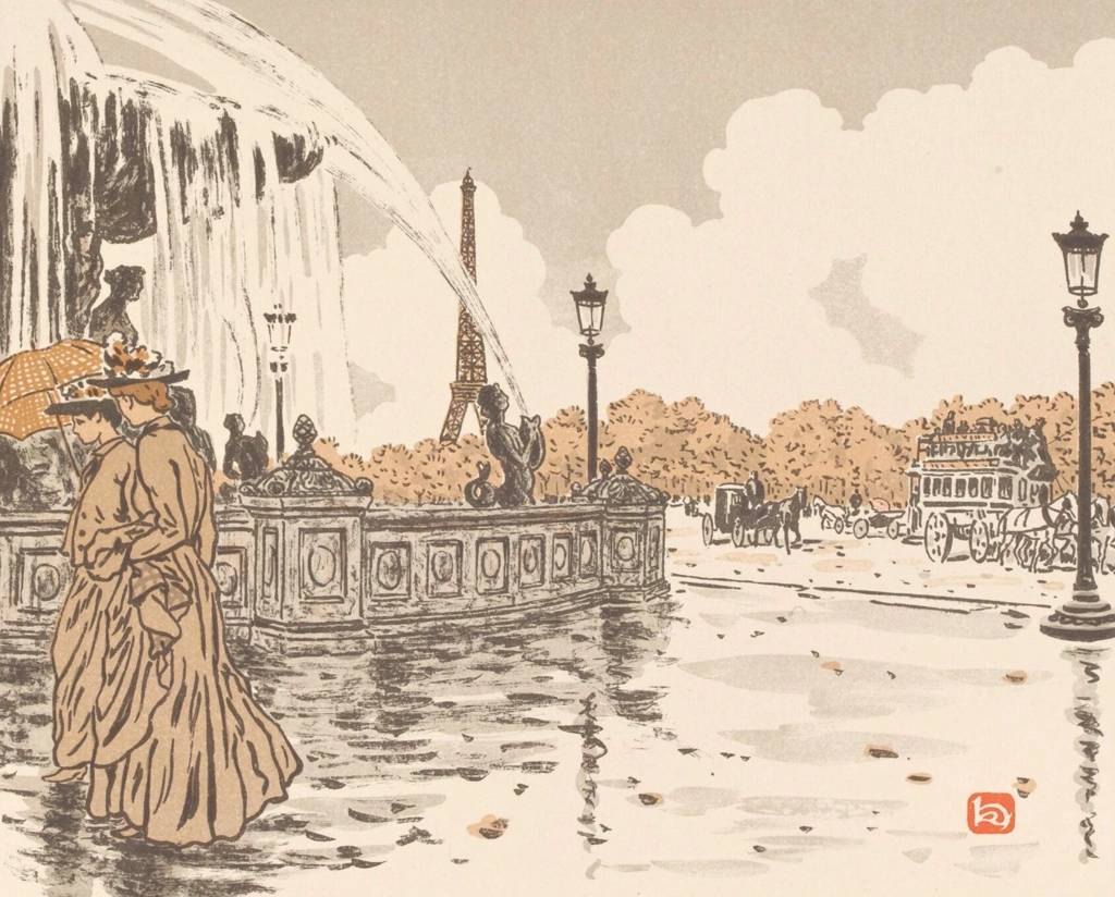 「エッフェル塔三十六景 コンコルド広場より」 アンリ・リヴィエール （1902年） | 3