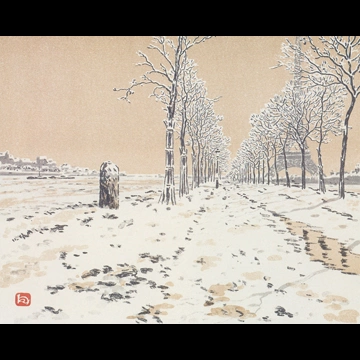 「エッフェル塔三十六景 シーニュ島より」 アンリ・リヴィエール （1902年）