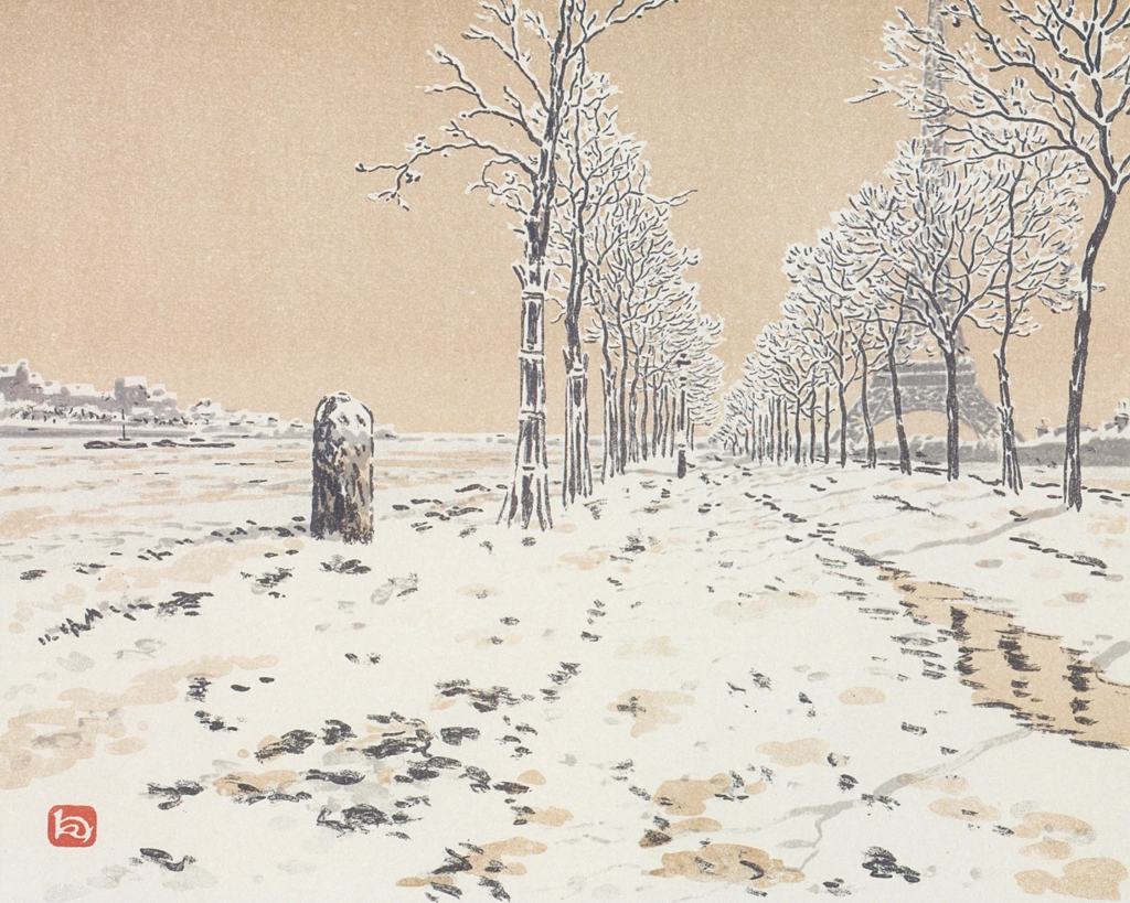 「エッフェル塔三十六景 シーニュ島より」 アンリ・リヴィエール （1902年） | エッフェル塔三十六景より