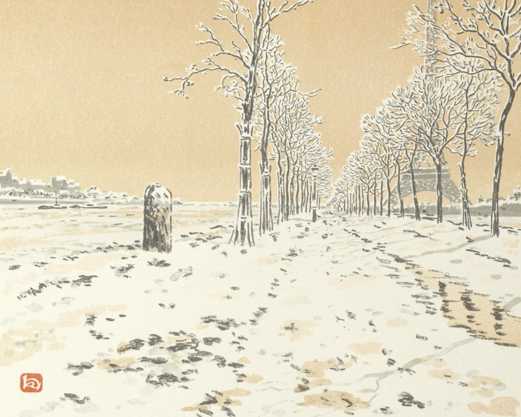 「エッフェル塔三十六景 シーニュ島より」 アンリ・リヴィエール （1902年） | 2