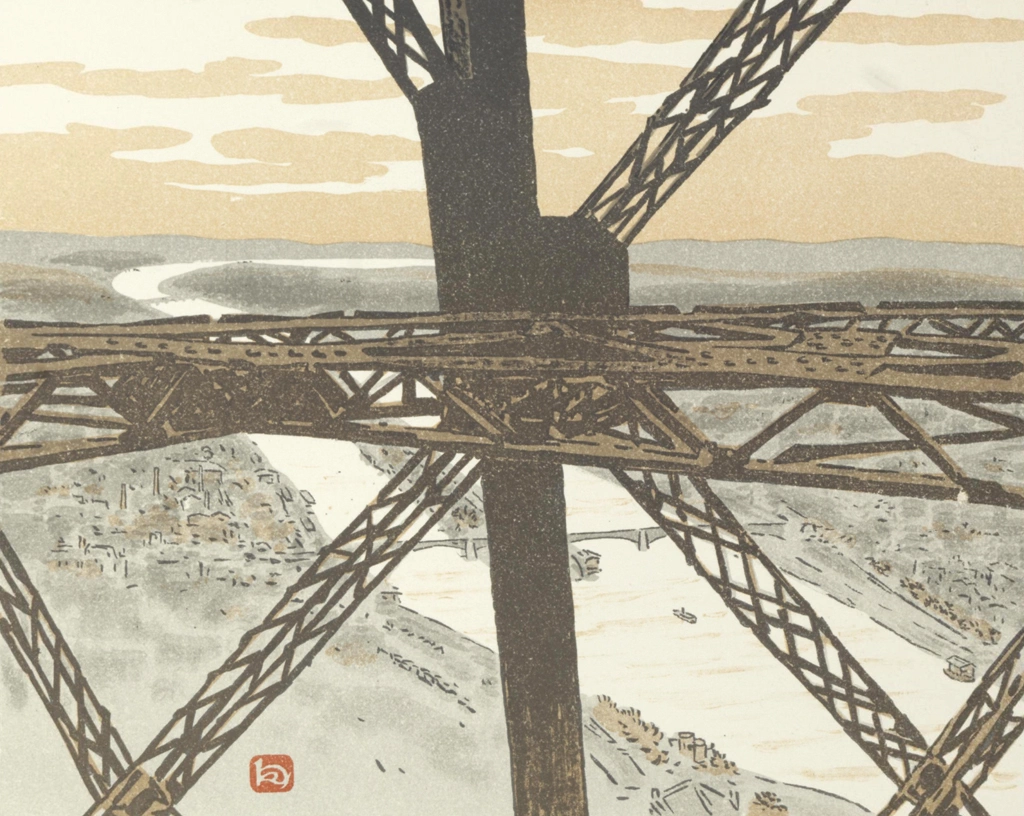 「エッフェル塔三十六景 エッフェル塔の中」 アンリ・リヴィエール （1902年） | 3