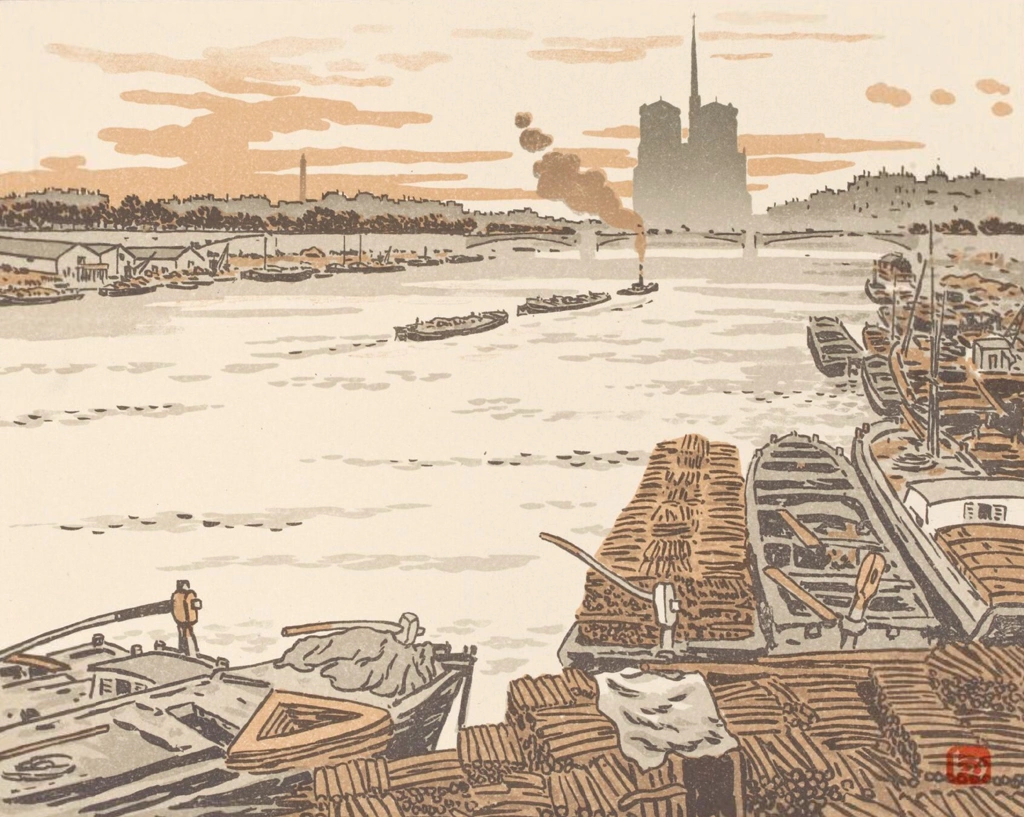 「エッフェル塔三十六景 オステルリッツ橋より」 アンリ・リヴィエール （1902年） | 3