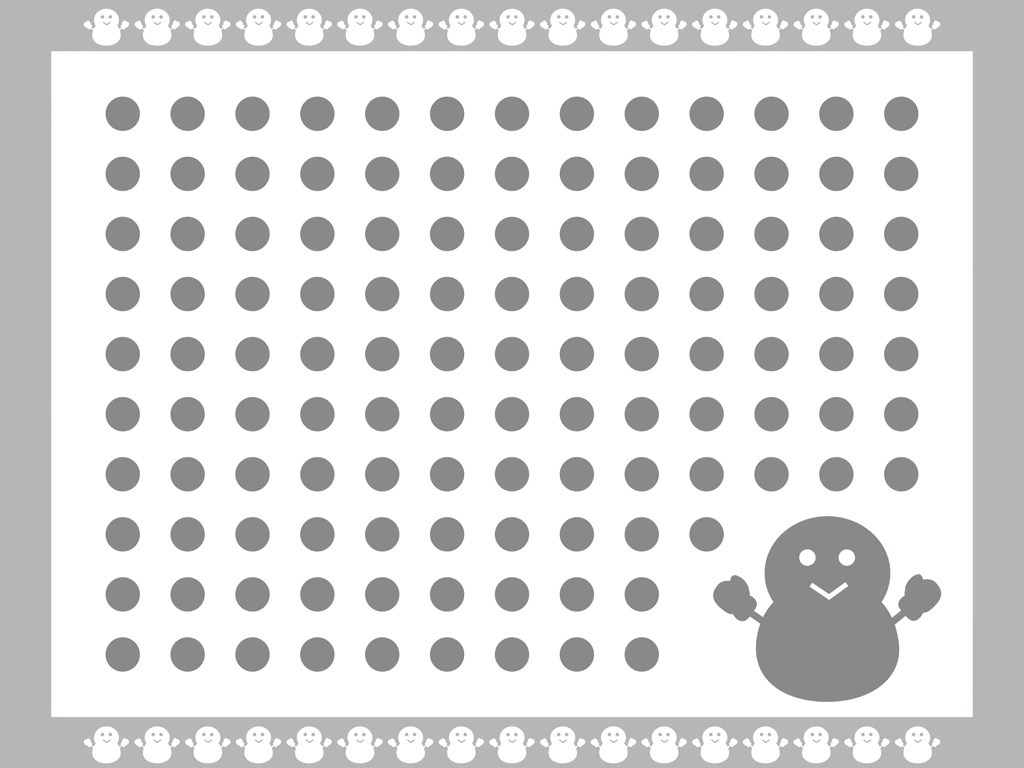 5種類の雪と雪だるまのフレームの背景イラストとベクター | 灰色