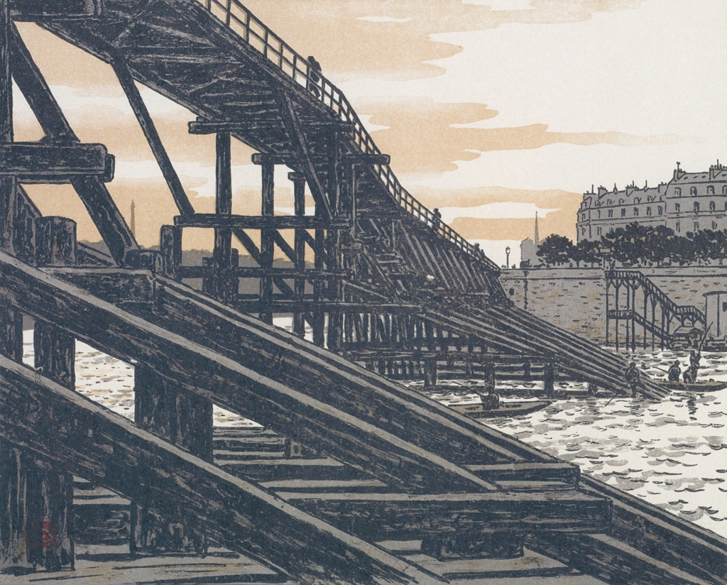 「エッフェル塔三十六景 エスタカード橋より」 アンリ・リヴィエール （1902年） | エッフェル塔三十六景より