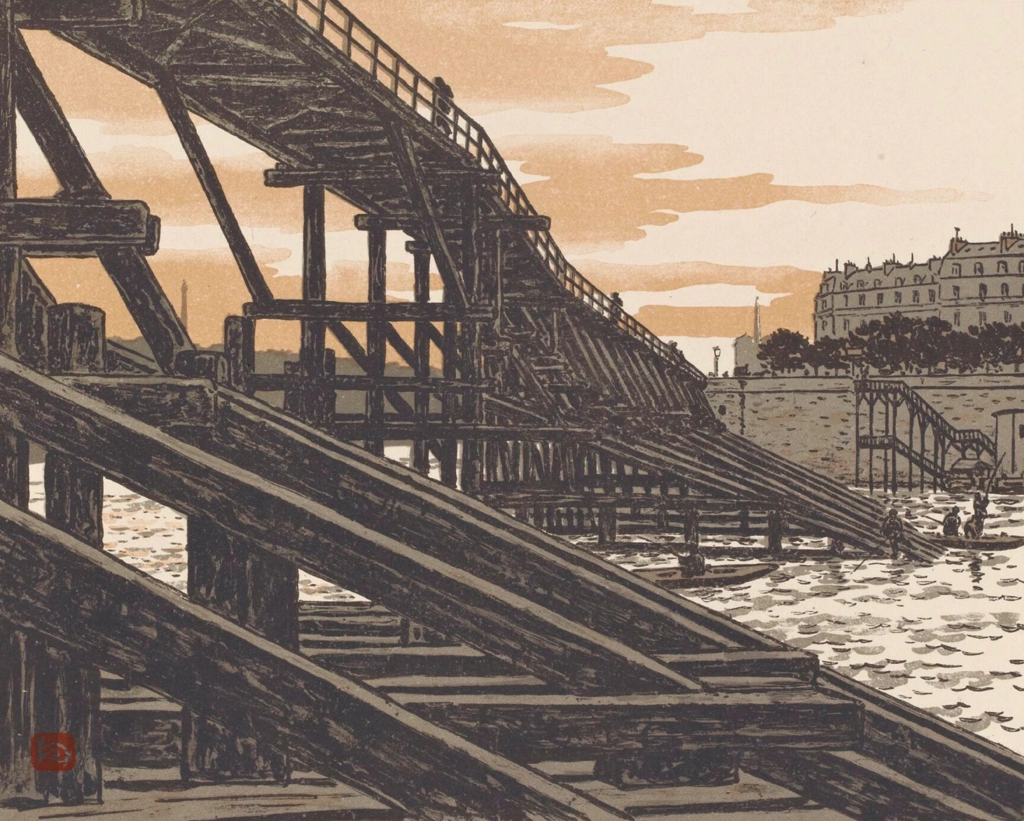 「エッフェル塔三十六景 エスタカード橋より」 アンリ・リヴィエール （1902年） | 4