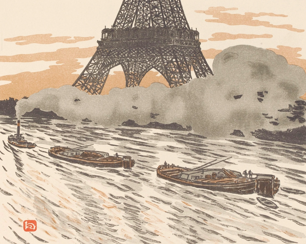 「エッフェル塔三十六景 川船」 アンリ・リヴィエール （1902年） | 3