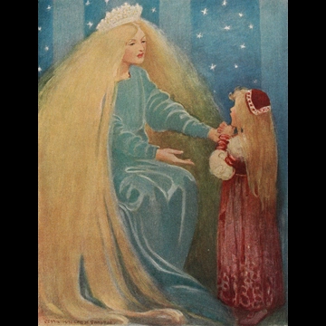 「お姫さまとゴブリンの物語 挿絵 #5 （「おいで」と彼女は今なお腕を差し出した）」 ジェシー・ウィルコックス・スミス