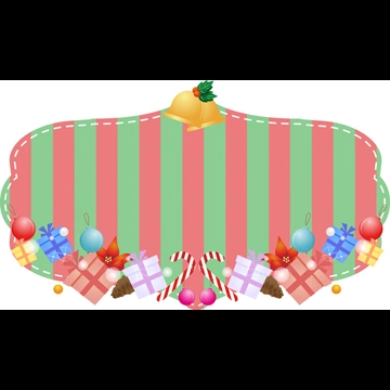 4種類のクリスマスラベルのイラストとベクター