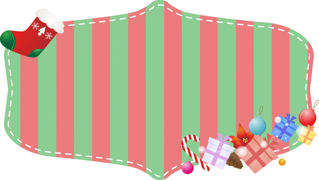 4種類のクリスマスラベルのイラストとベクター | 2