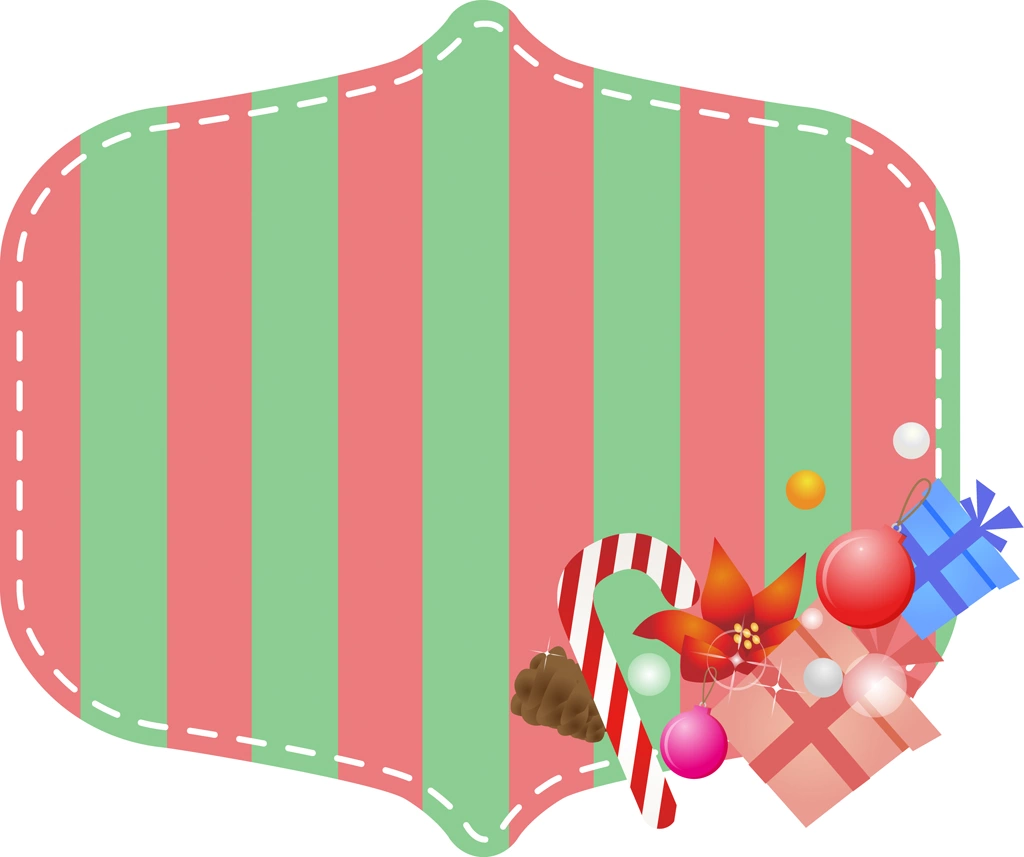 4種類のクリスマスラベルのイラストとベクター | 3